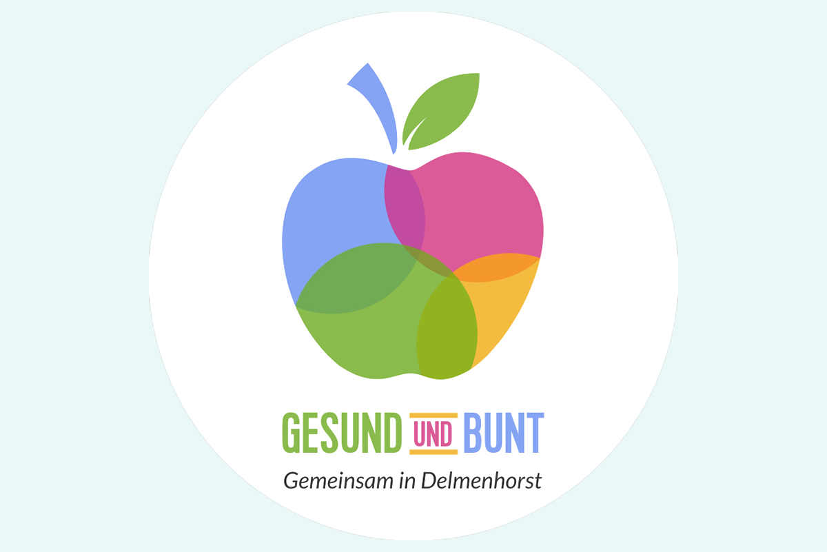 Logo des Projektes "Gesund und bunt"
